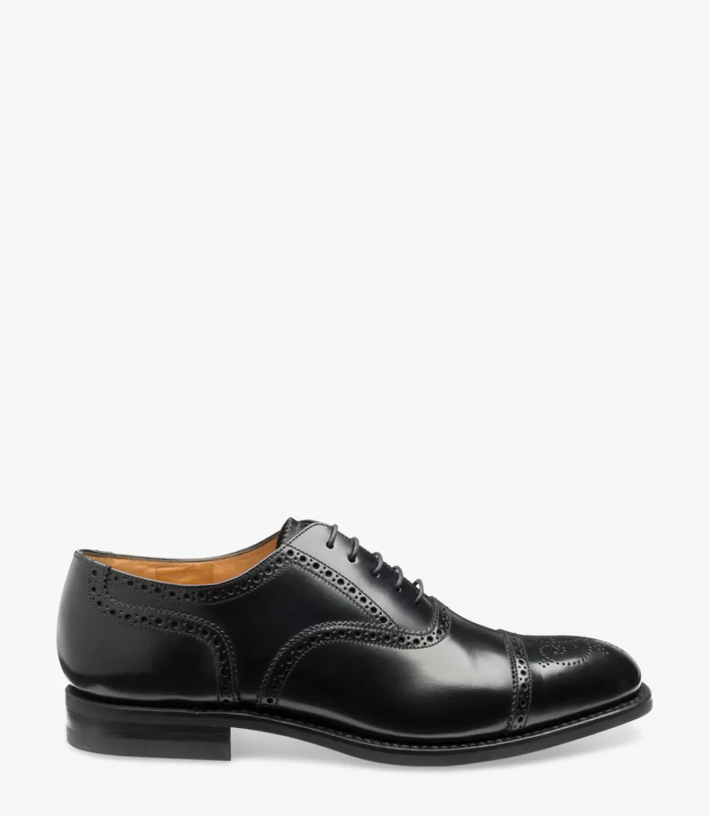 Formal Shoes | Semi Brogues | Loake 301 Black