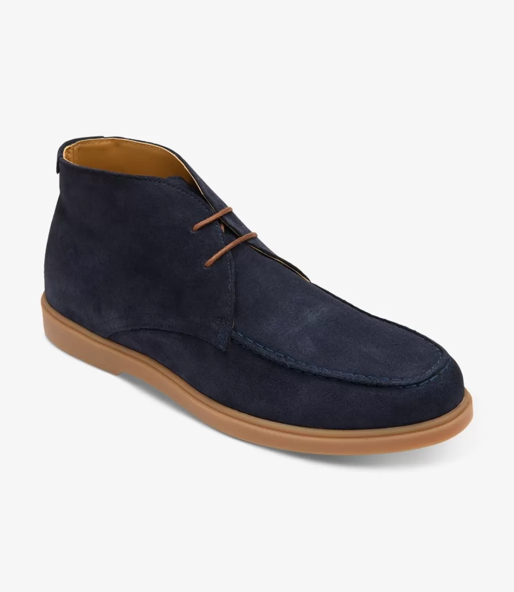 Boots | Loake Amalfi Navy Suede