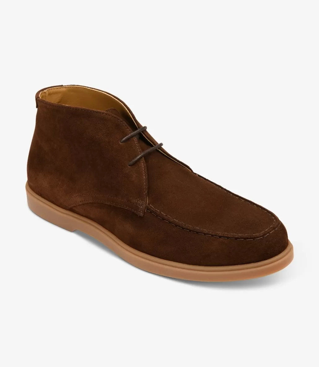 Boots | Loake Amalfi Chocolate Brown Suede