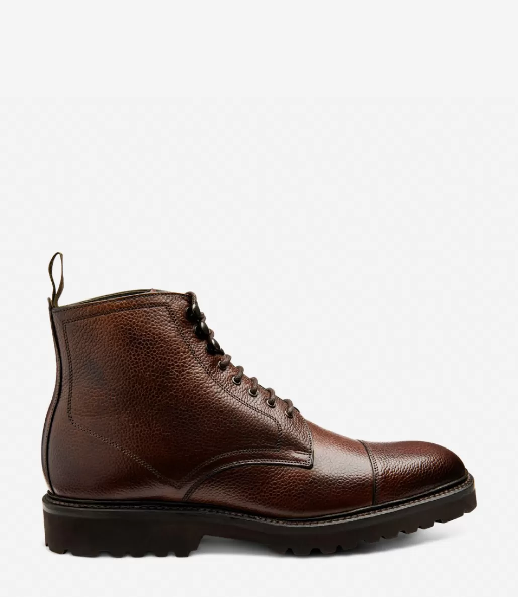 Boots | Loake Aquarius Dark Brown Grain