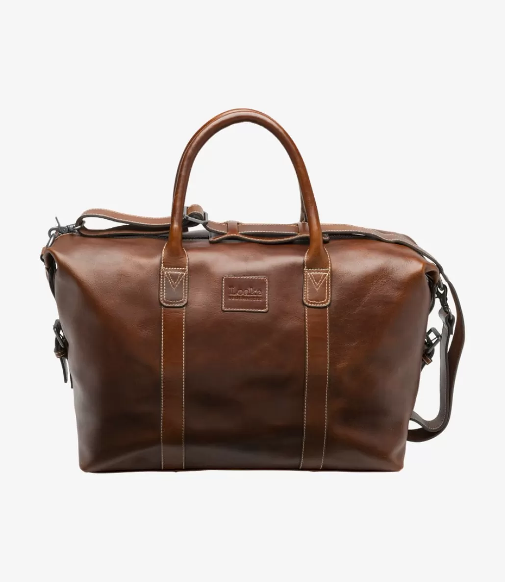 Day Bags | Overnight Bags | Loake Balmoral Weekend Bag Brown