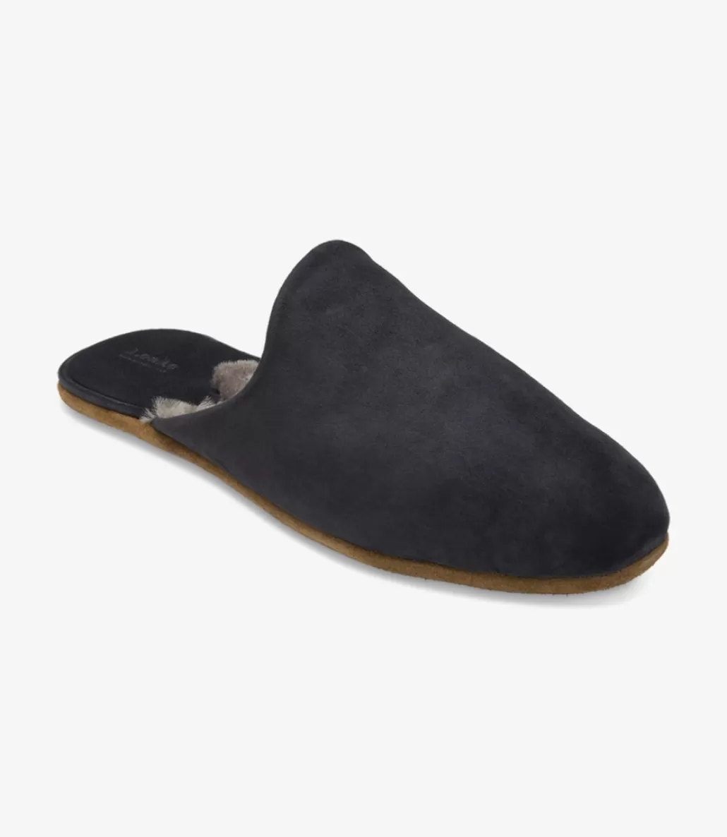 Slippers | Men's Slippers | Loake Cavalry Slippers Navy Suede