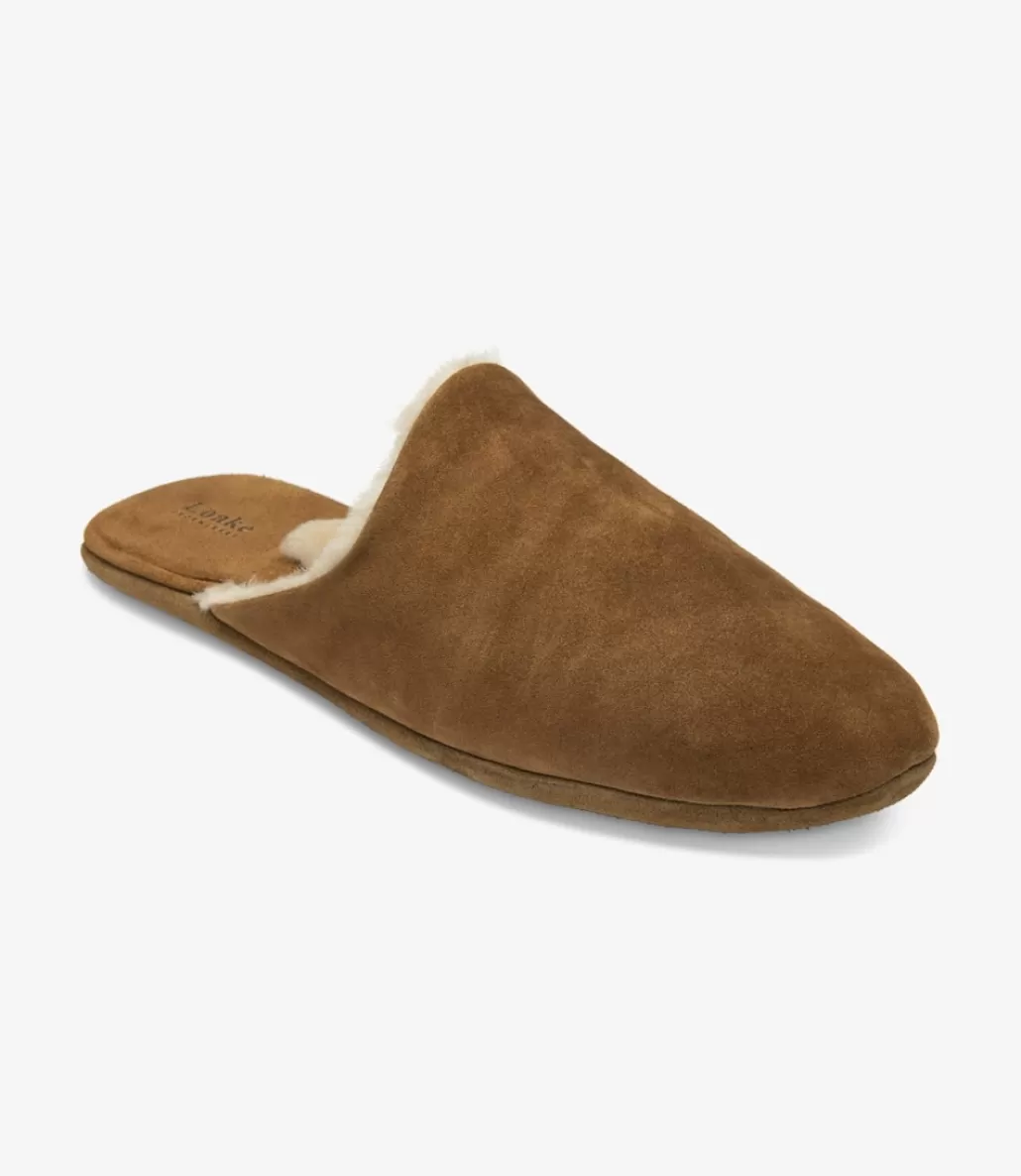 Slippers | Men's Slippers | Loake Cavalry Slippers Tan Suede