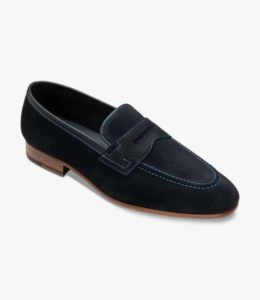 Loafers | Loake Darwin Navy Suede