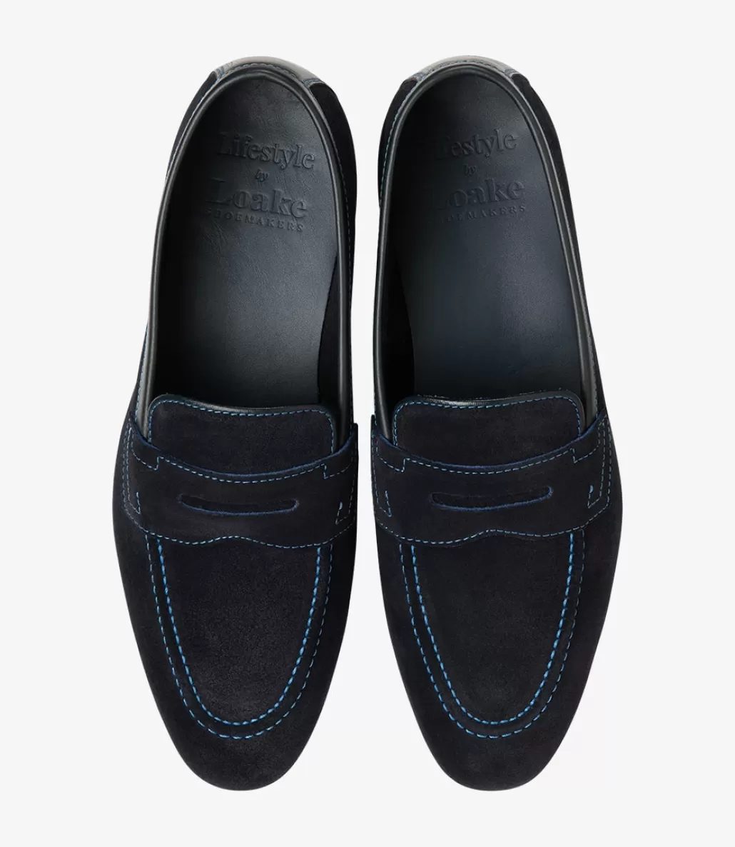 Loafers | Loake Darwin Navy Suede