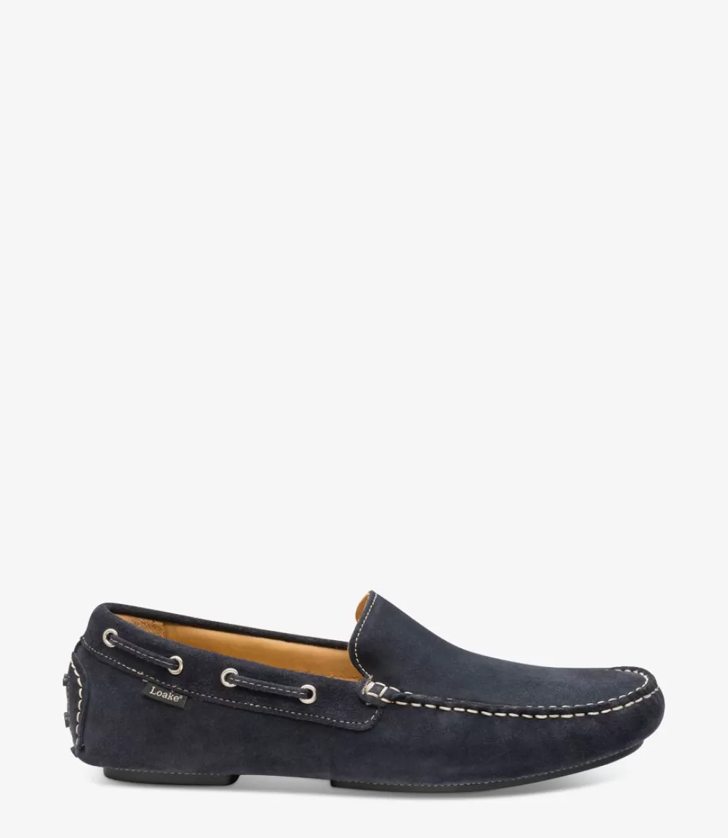 Loafers | Loake Donington Navy Suede