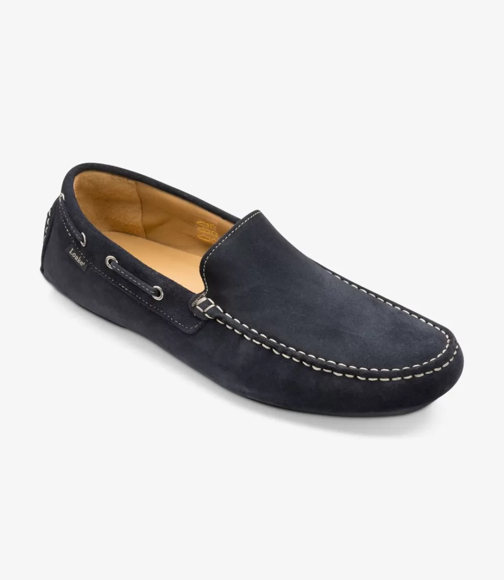 Loafers | Loake Donington Navy Suede