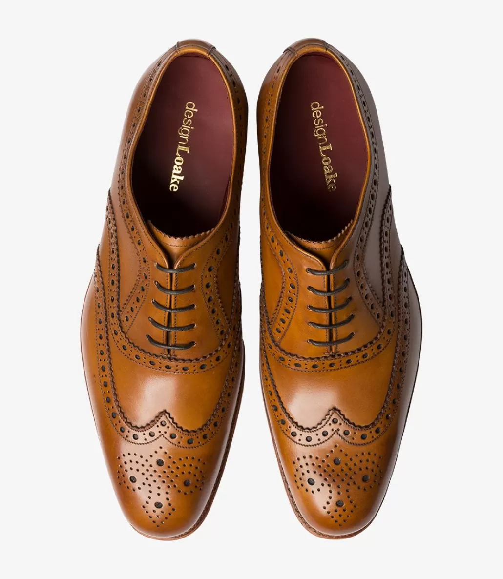 Goodyear Welted Shoes | Brogues | Loake Fearnley Tan