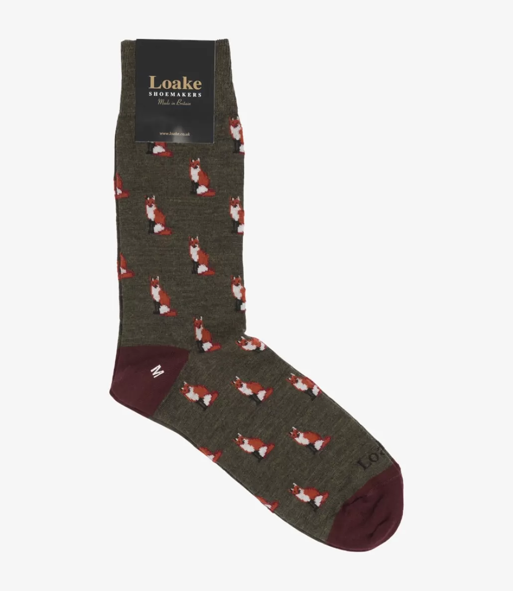 Socks | Loake Fox Socks Brown