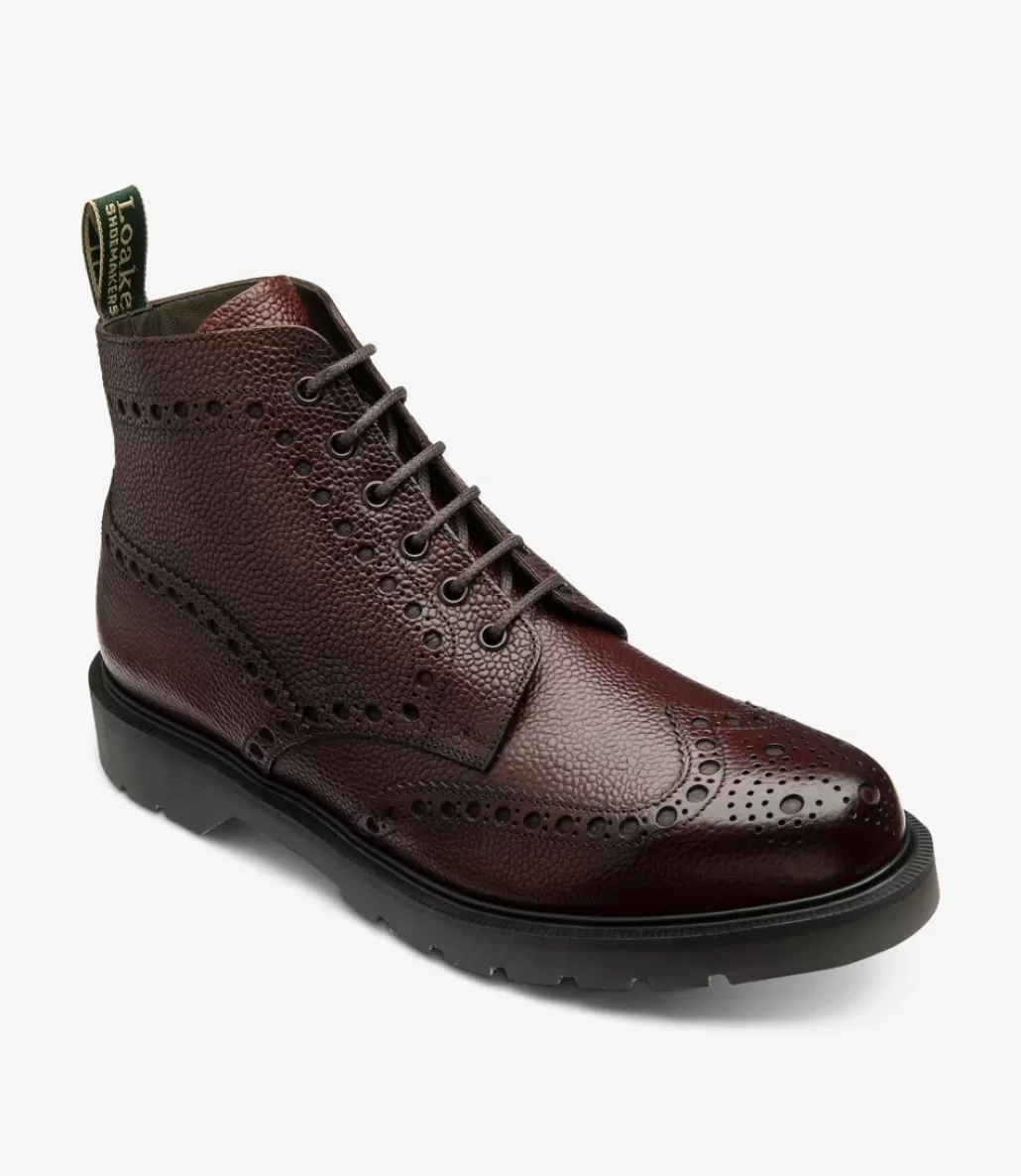 Goodyear Welted Shoes | Boots | Loake Gage Rosewood Grain