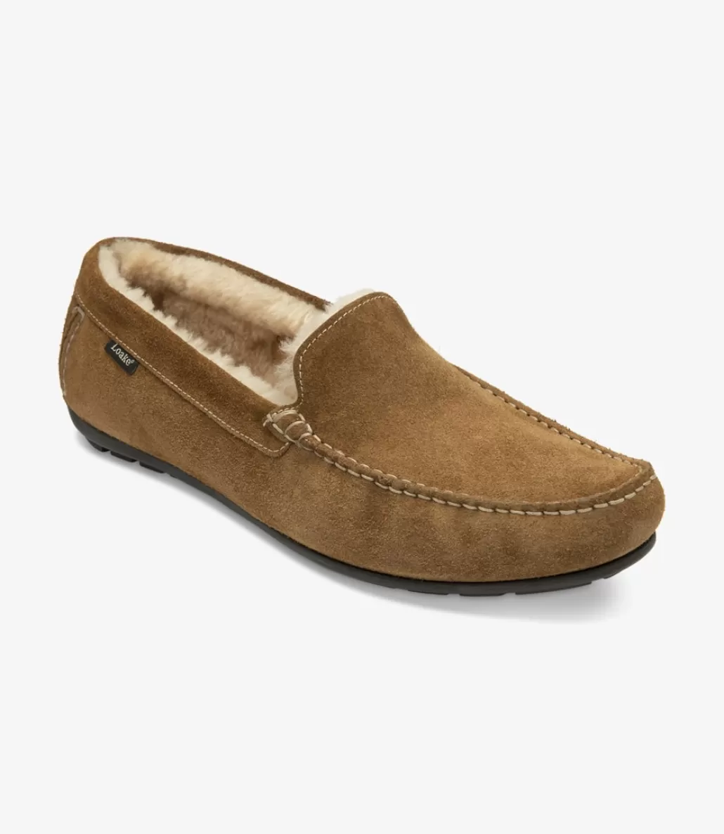 Slippers | Men's Slippers | Loake Guards Slippers Tan Suede