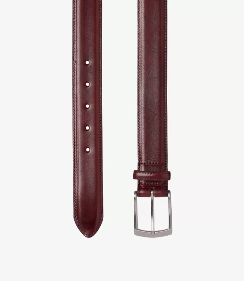 Casual Belts | Formal Belts | Loake Henry Belt Burgundy