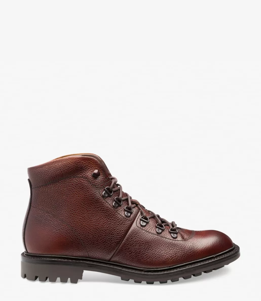 Country Shoes | Made in England | Loake Hiker Oxblood Grain