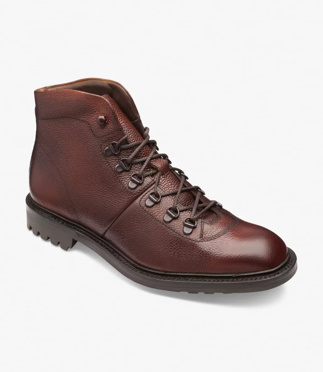 Country Shoes | Made in England | Loake Hiker Oxblood Grain