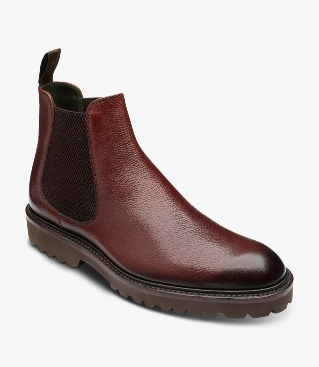 Boots | Loake Huxley Burgundy Grain