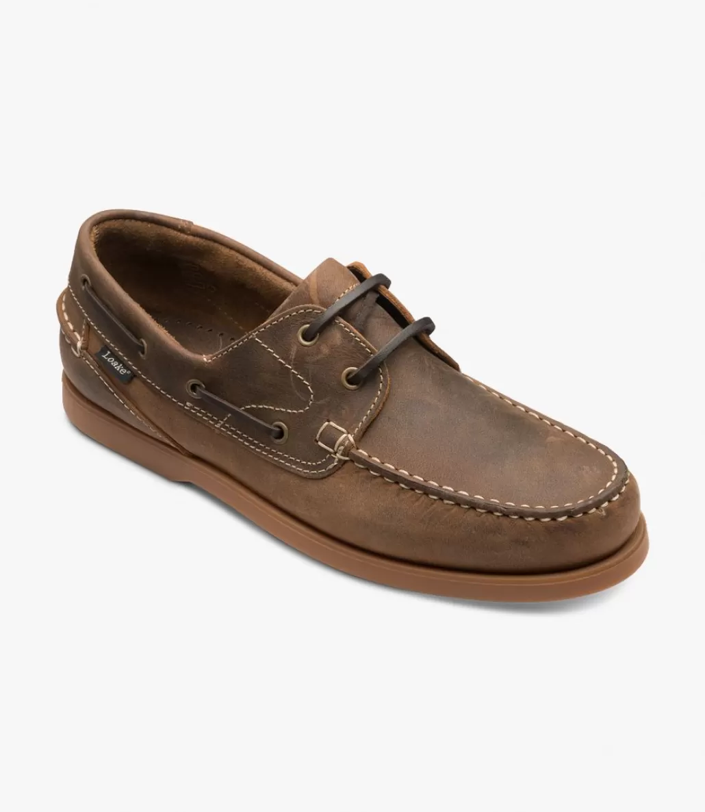 Our Bestsellers | Boat Shoes | Loake Lymington Brown Oiled Nubuck