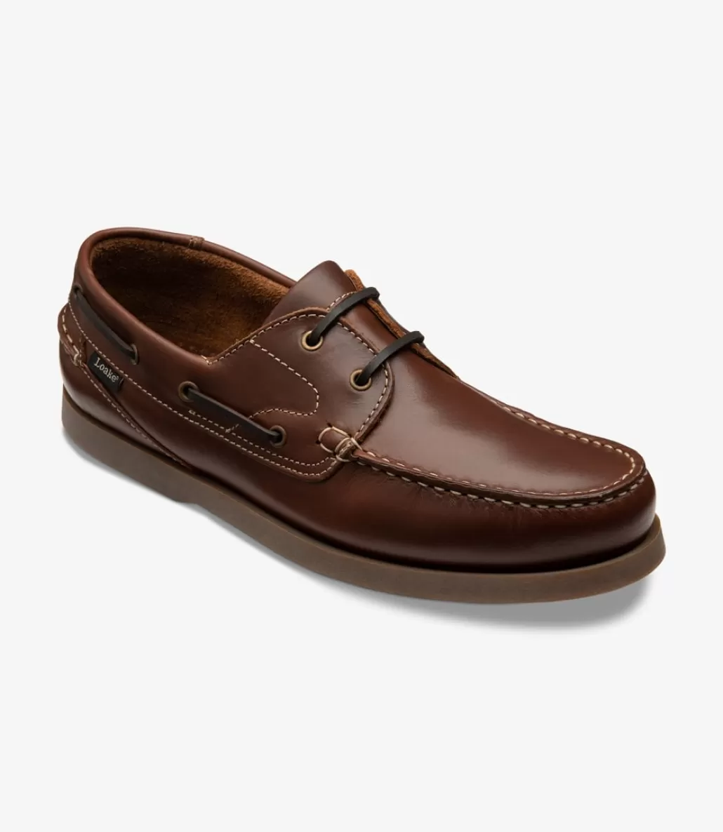 Our Bestsellers | Boat Shoes | Loake Lymington Brown Waxy