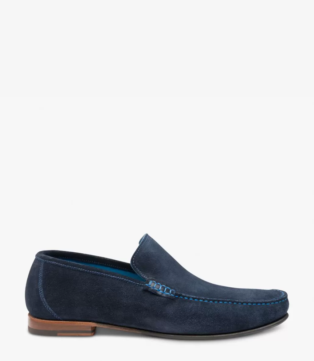 Our Bestsellers | Loafers | Loake Nicholson Navy Suede