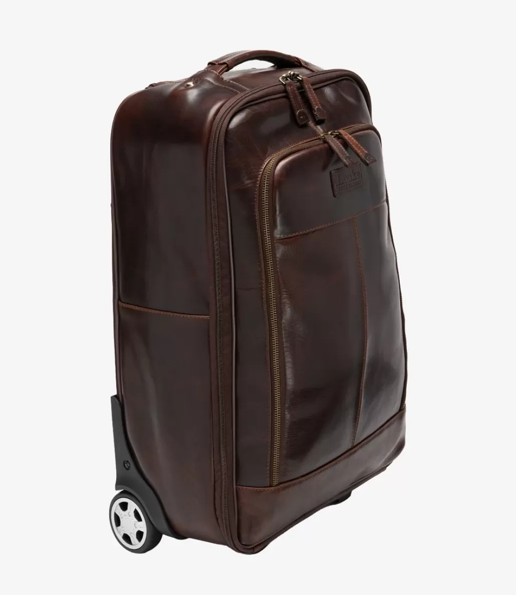 Day Bags | Overnight Bags | Loake Paris Wheeled Suitcase Brown