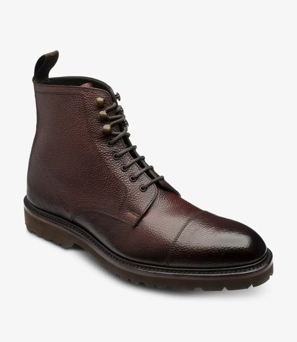 Boots | Loake Reynolds Burgundy Grain