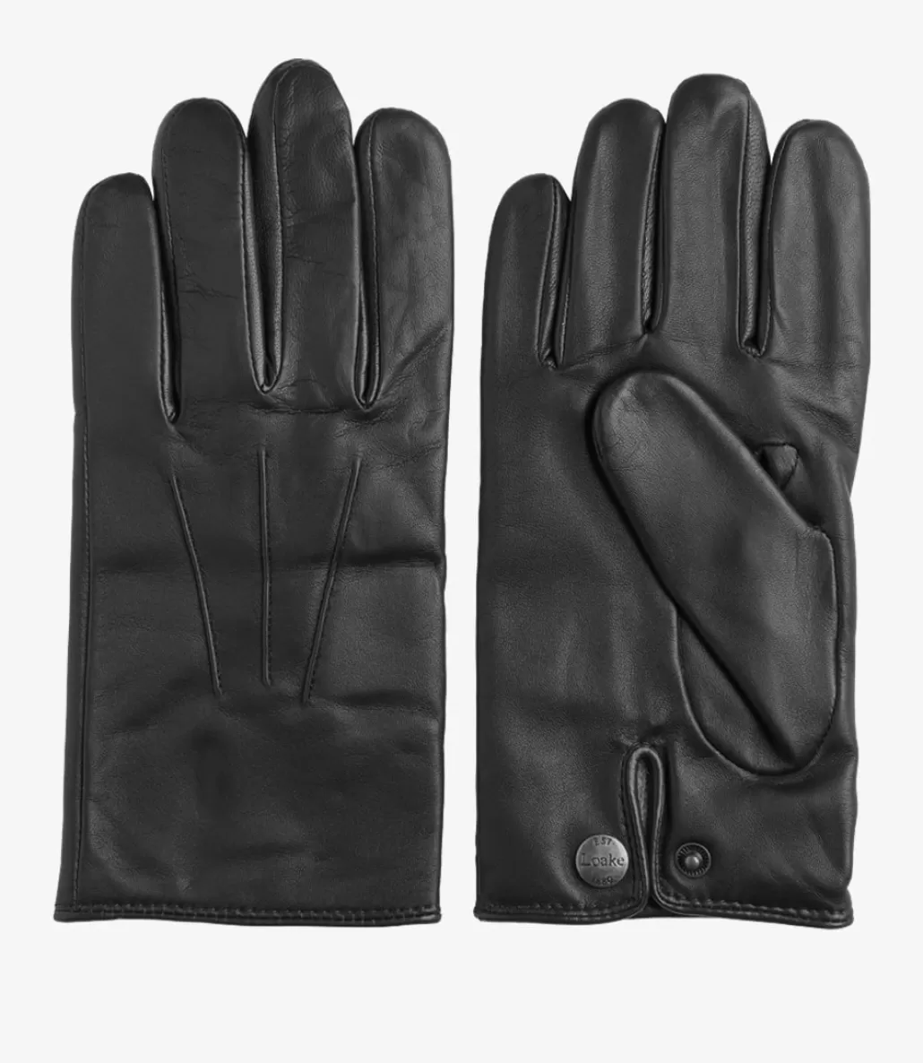 Leather Gloves | Loake Shackleton Gloves Black