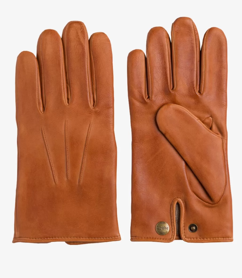 Leather Gloves | Loake Shackleton Gloves Tan