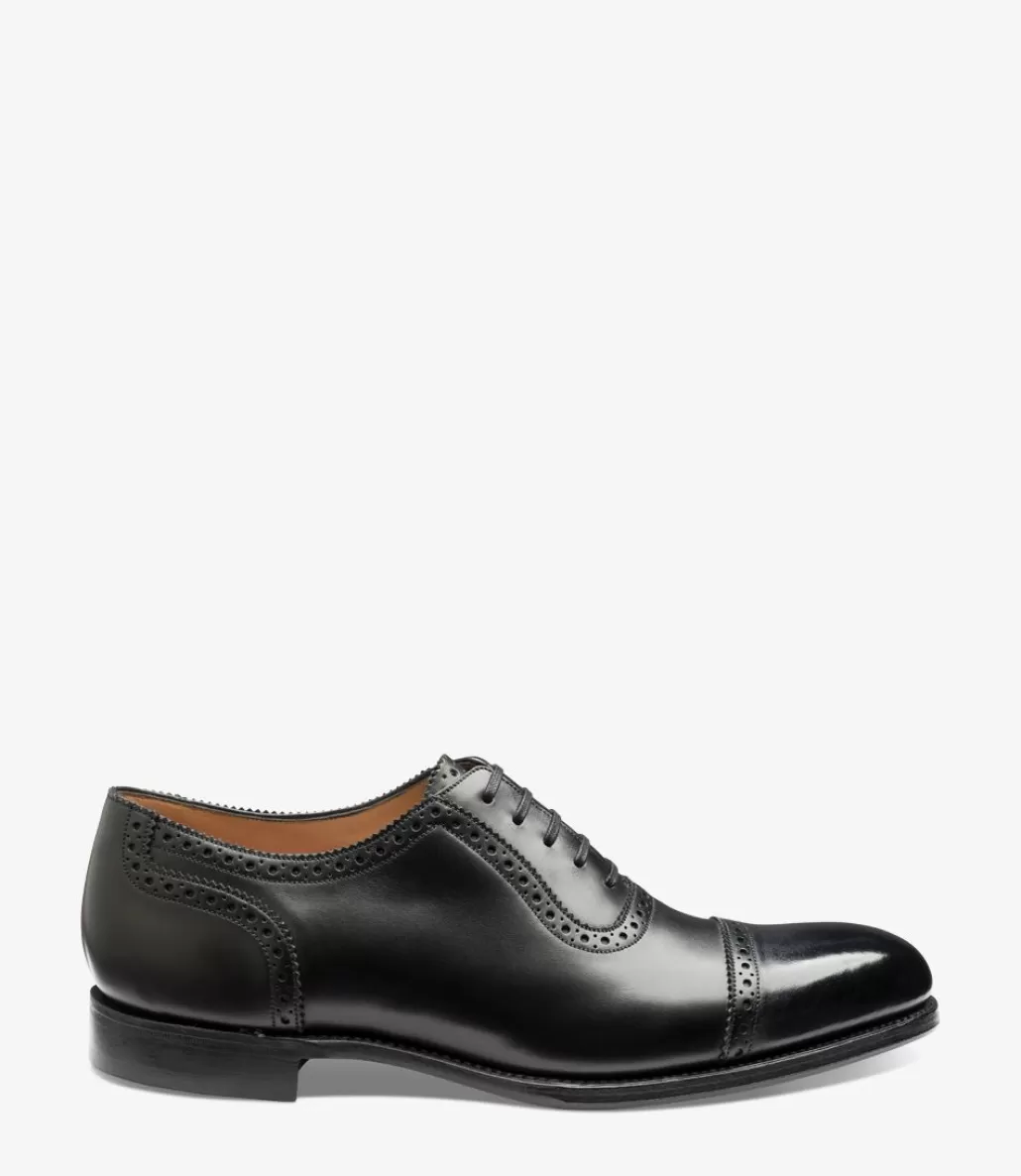 Goodyear Welted Shoes | Semi Brogues | Loake Trinity Onyx Black