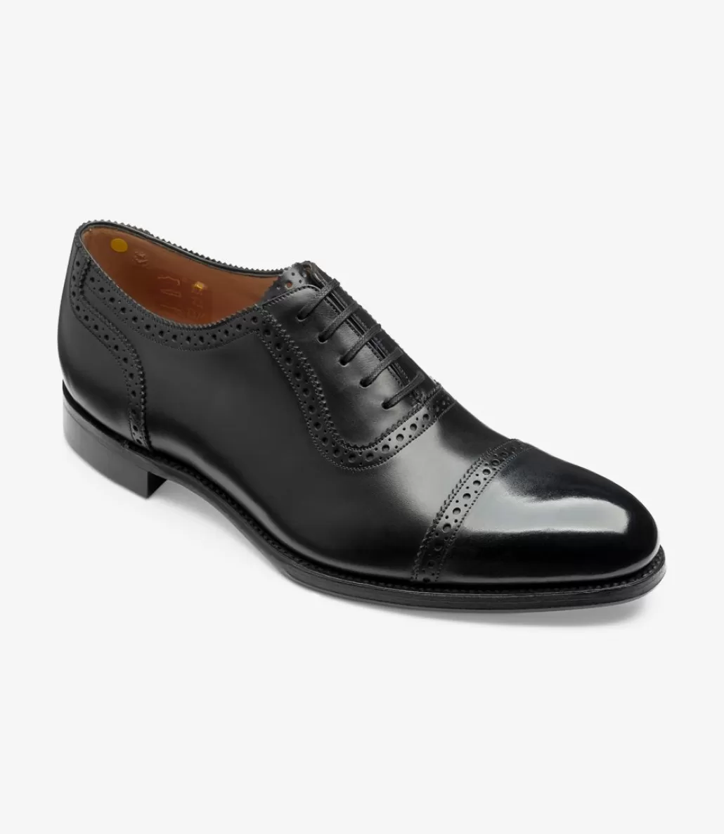 Goodyear Welted Shoes | Semi Brogues | Loake Trinity Onyx Black