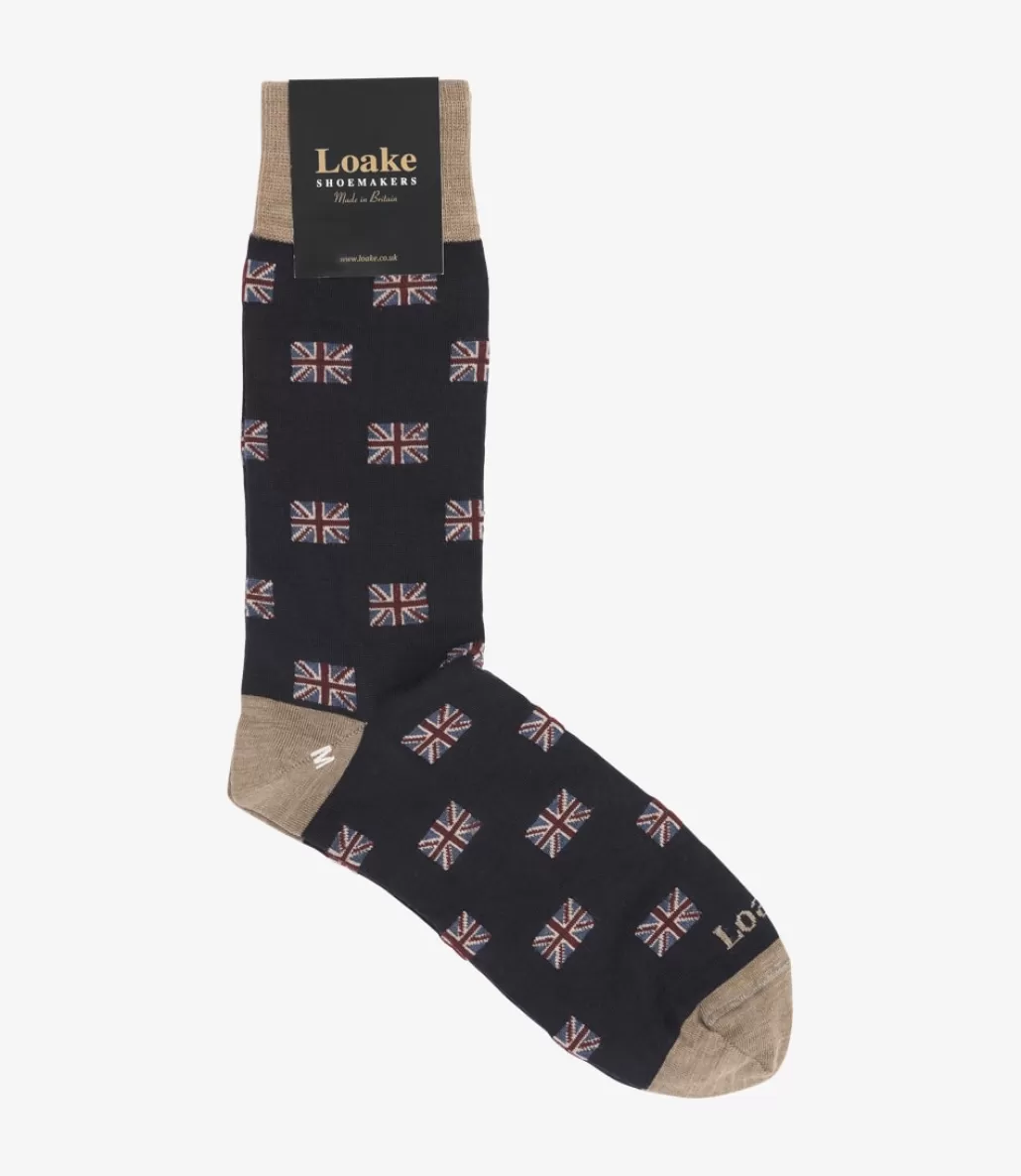 Socks | Loake Union Jack Socks Navy