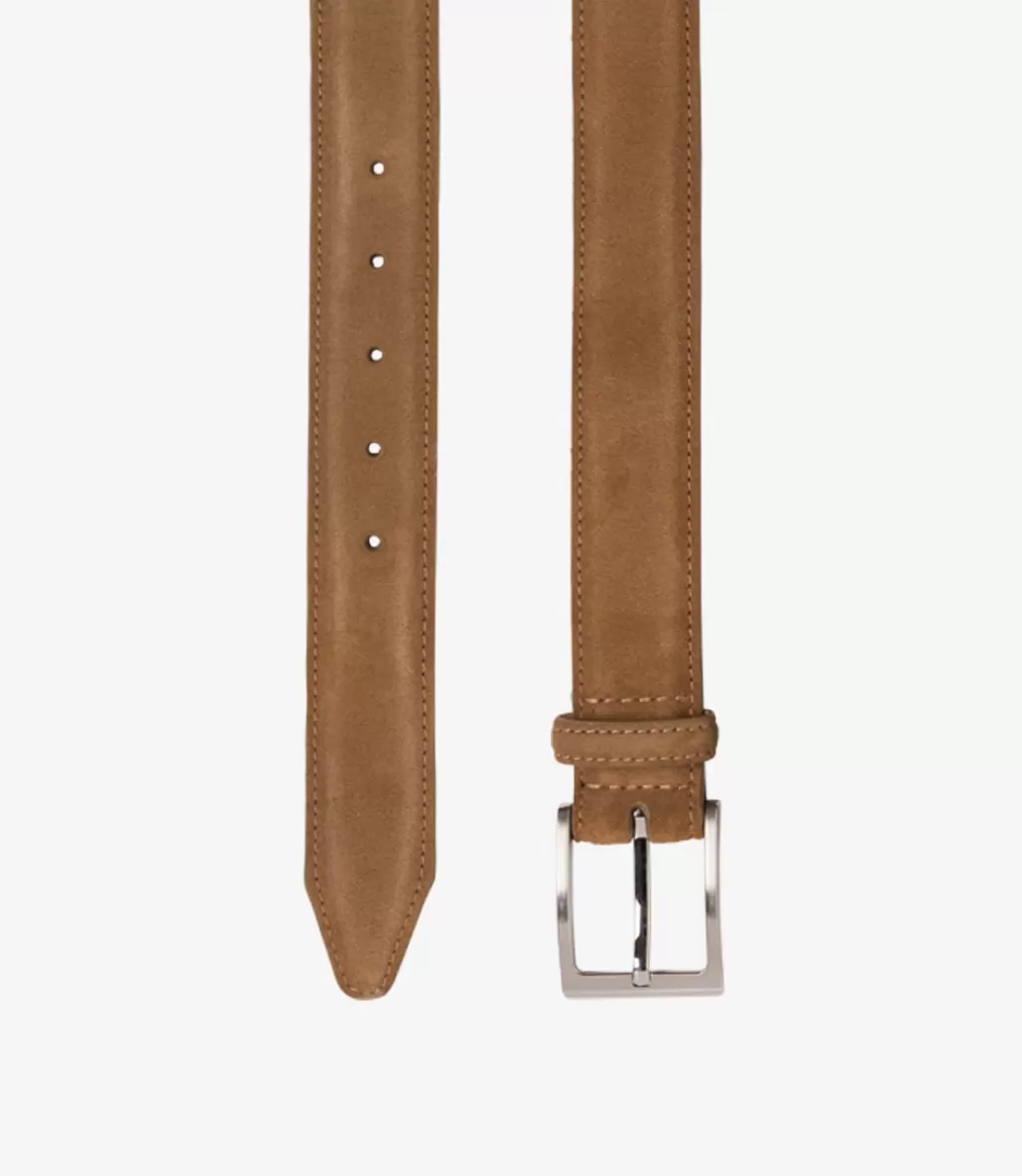 Casual Belts | Loake William Belt Tan Suede