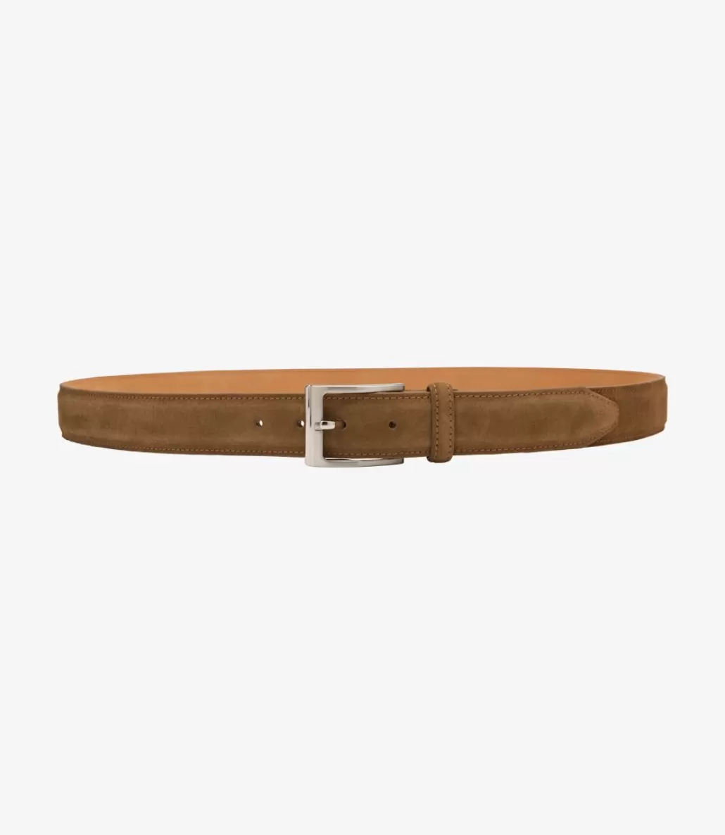 Casual Belts | Loake William Belt Tan Suede