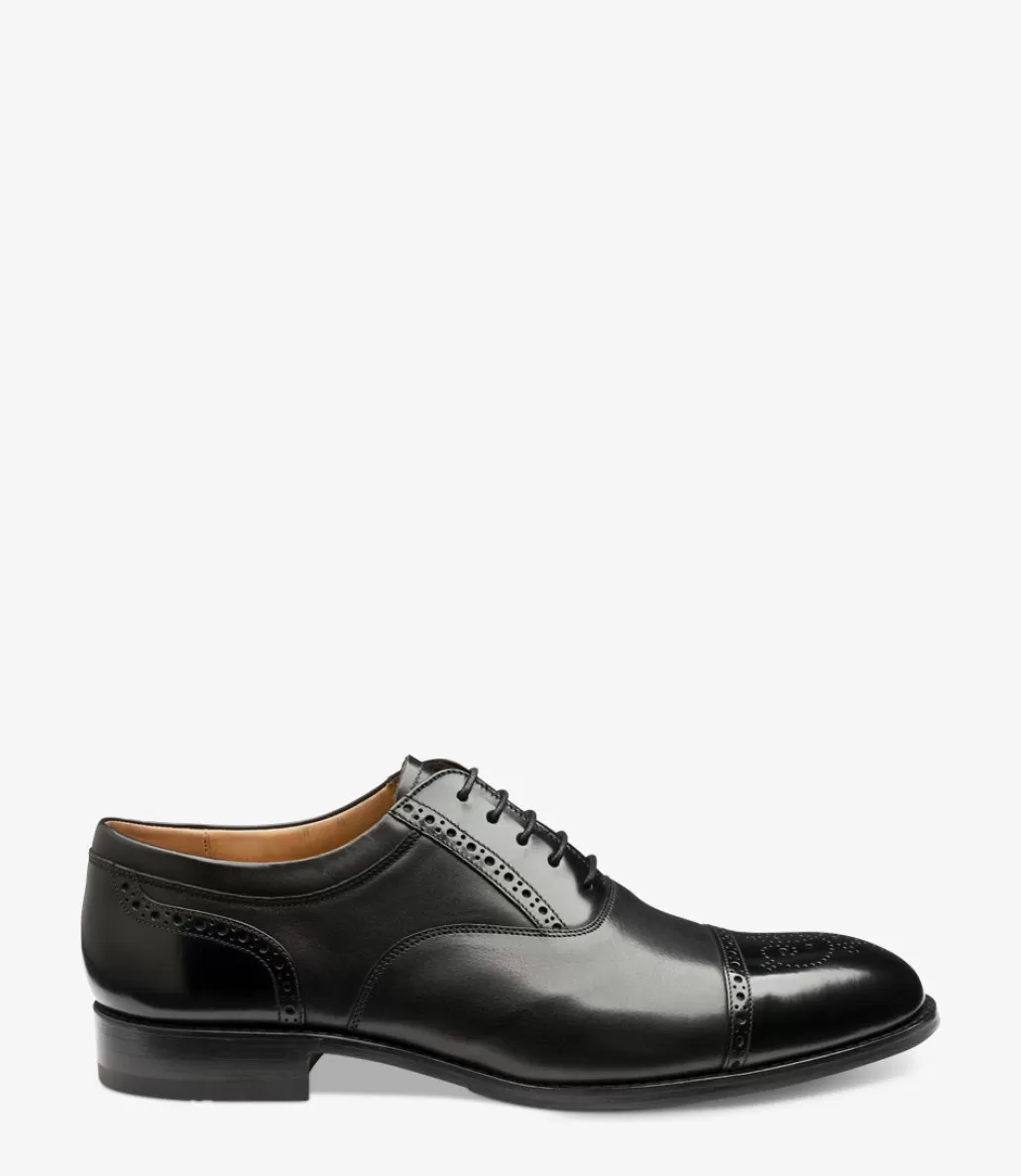 Toe Caps | Formal Shoes | Loake Woodstock Black