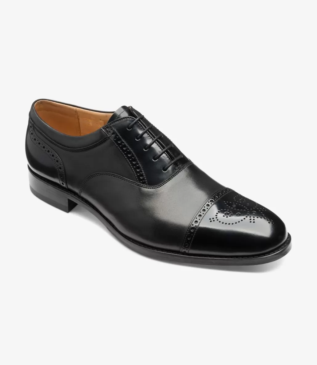 Toe Caps | Formal Shoes | Loake Woodstock Black